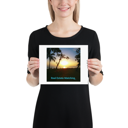 Beutiful Sea View Poster with realestatematching without key Logo