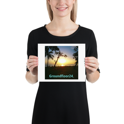 Beutiful Sea View Poster with Groundfloor24 without House Logo