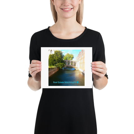 Beutiful Canel Poster with realestatematching24 with key Logo