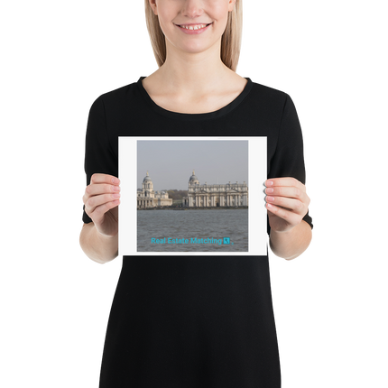 Riverside Beauty Poster with realestatematching with key Logo