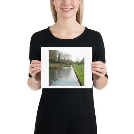 Lakeside Beauty Poster with Groundfloor24 with House Logo