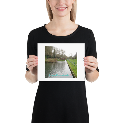 Lakeside Beauty Poster with groundfloorview24 with House Logo