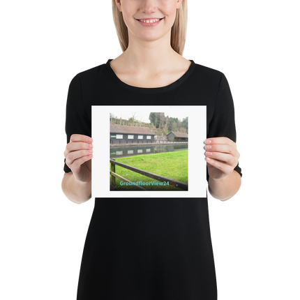 Lakeside Serenity Poster with groundfloorview24 with House Logo