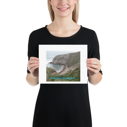 Sea & Hills Poster with realestatematching24 without key Logo