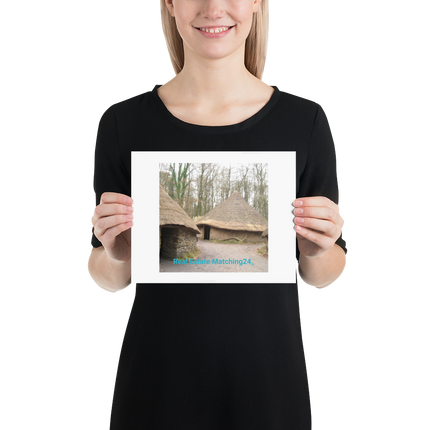 Village Charm Poster with realestatematching24 without key Logo