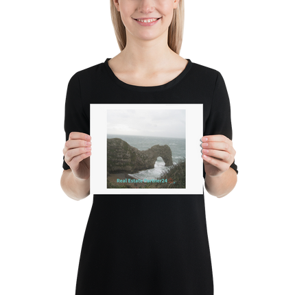 Coastal Escape Poster with realestatepartner24 with house Logo