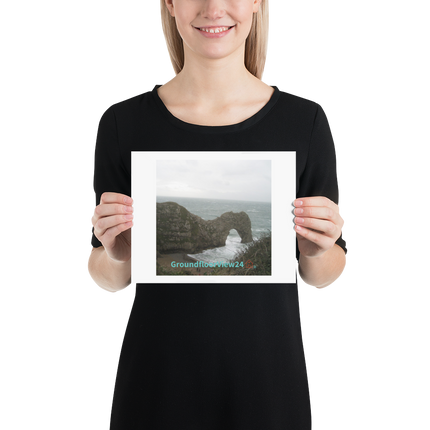 Coastal Escape Poster with groundfloorview24 with House Logo