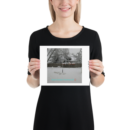 Winter Wonderland Poster with realestatepartner24 with house Logo