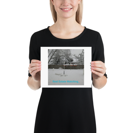 Winter Wonderland Poster with realestatematching without key Logo
