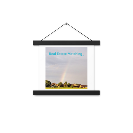 The Rainbow Sinari Poster with hangers with Real Estate Matching Logo