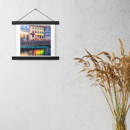 Nyhavn Poster with hangers with Real Estate Matching Logo