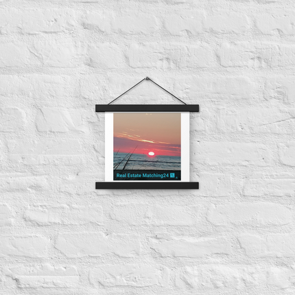 Beutiful Poster with hangers with Real Estate Matching24 Logo