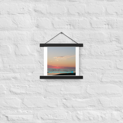 Sunset Sinari Poster with hangers with Real Estate Matching24 Logo