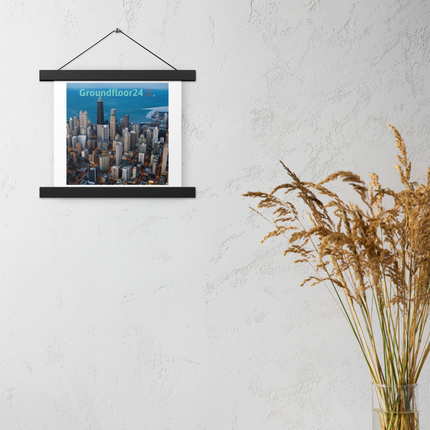 Beutiful Sinari Poster with hangers with Groundfloor24 Logo
