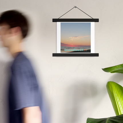 Sunset Sinari Poster with hangers with Groundfloor24 Logo