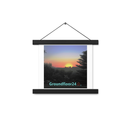 Beautiful Sunset Sinari Poster with hangers with Groundfloor24 with House Logo