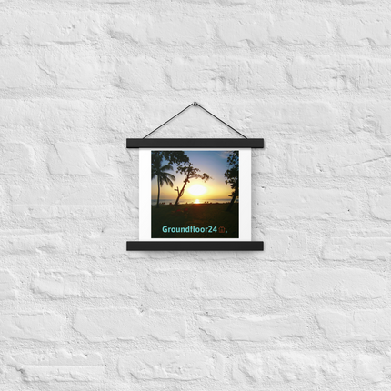 Beautiful Sea View Poster with hangers with Groundfloor24 without House Logo