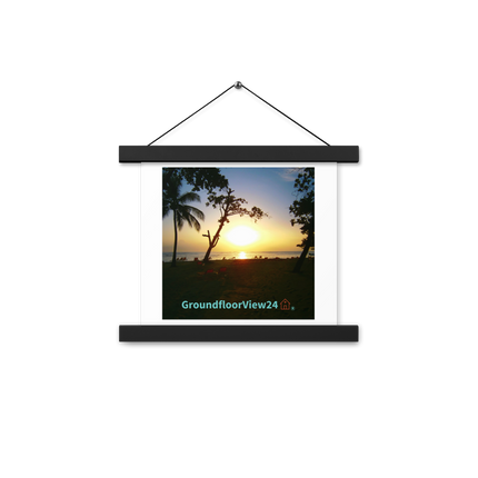 Beautiful Sea View Poster with hangers with groundfloorview24 with House Logo