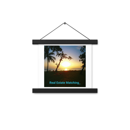 Beautiful Sea View Poster with hangers with realestatematching without key Logo