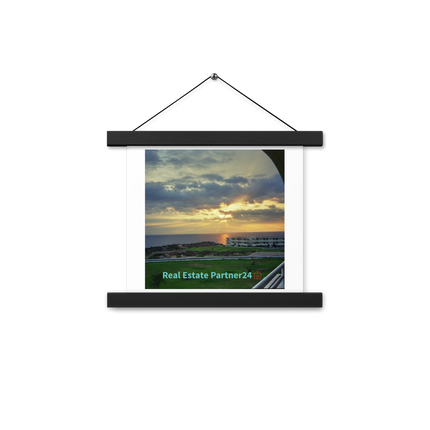 Natural View Poster with hangers with realestatepartner24 with house Logo