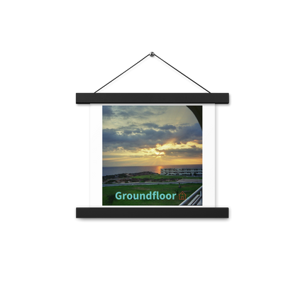 Natural View Poster with hangers with Groundfloor with House Logo