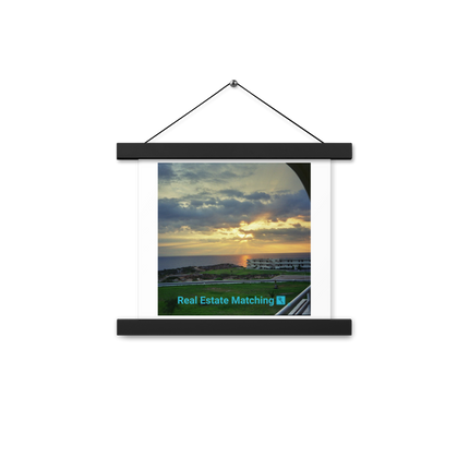 Natural View Poster with hangers with realestatematching with key Logo