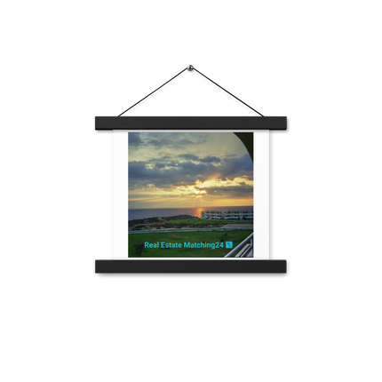 Natural View Poster with hangers with realestatematching24 with key Logo
