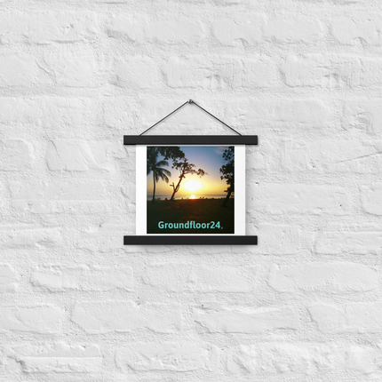Beautiful Sea View Poster with hangers with Groundfloor24 without House Logo