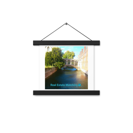 Beautiful Canel Poster with hangers with realestatematching with key Logo