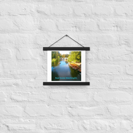 Beautiful Nature Poster with hangers with realestatematching24 without key Logo