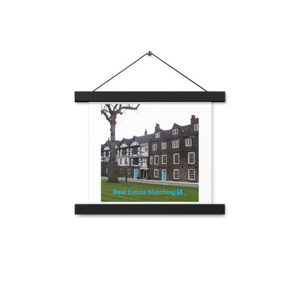 Beautiful Palace Poster with hangers with realestatematching with key Logo
