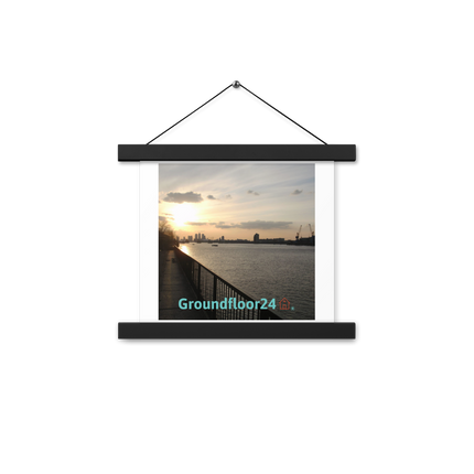 Awesome River View Poster with hangers with Groundfloor24 with House Logo