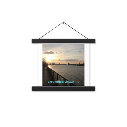 Awesome River View Poster with hangers with groundfloorview24 with House Logo