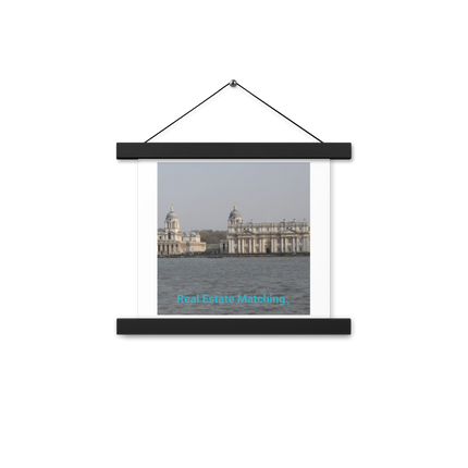 Riverside Beauty Poster with hangers with realestatematching without key Logo