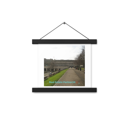 Majestic Palace Poster with hangers with realestatepartner24 with house Logo