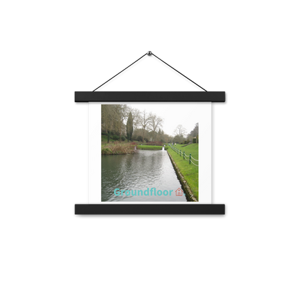 Lakeside Beauty Poster with hangers with Groundfloor with House Logo