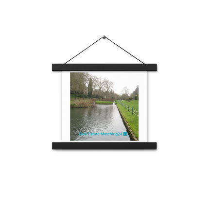 Lakeside Beauty Poster with hangers with realestatematching24 with key Logo