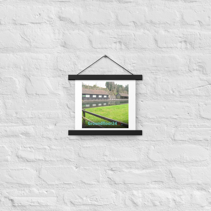 Lakeside Serenity Poster with hangers with Groundfloor24 with House Logo