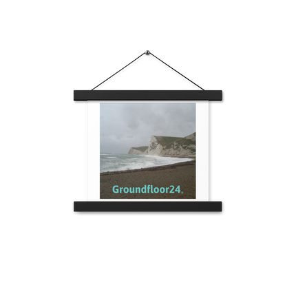 Waves and Sand Poster with hangers with Groundfloor24 without House Logo