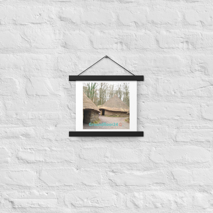 Village Charm Poster with hangers with Groundfloor24 with House Logo