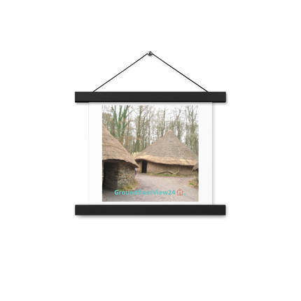 Village Charm Poster with hangers with groundfloorview24 with House Logo