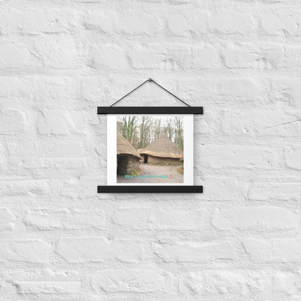 Village Charm Poster with hangers with realestatepartner24 with house Logo
