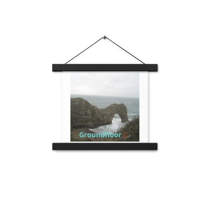 Coastal Escape Poster with hangers with Groundfloor with House Logo
