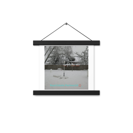 Winter Wonderland Poster with hangers with realestatepartner24 with house Logo