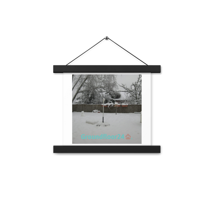 Winter Wonderland Poster with hangers with Groundfloor24 with House Logo