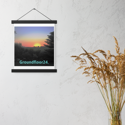 Beautiful Sunset Sinari Poster with hangers with Groundfloor24 without House Logo