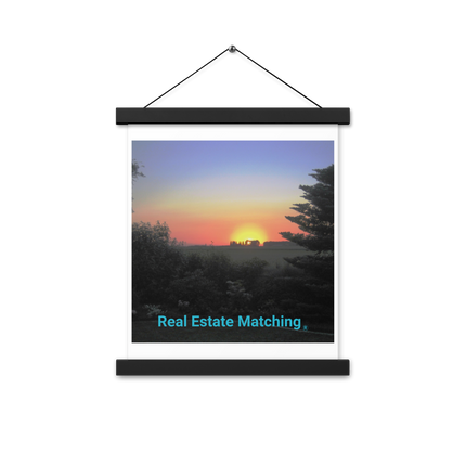 Beautiful Sunset Sinari Poster with hangers with realestatematching without key Logo