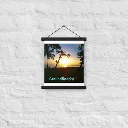 Beautiful Sea View Poster with hangers with Groundfloor24 without House Logo
