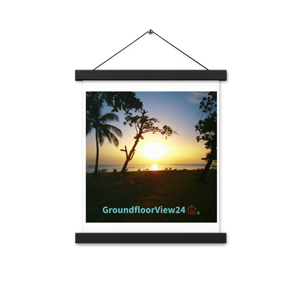 Beautiful Sea View Poster with hangers with groundfloorview24 with House Logo