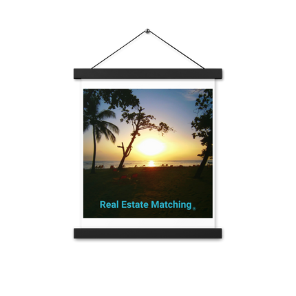 Beautiful Sea View Poster with hangers with realestatematching without key Logo